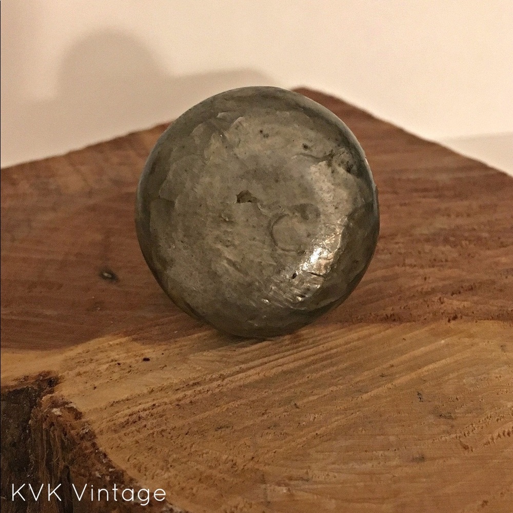 Vintage Round Disc Adjustable Ring - image 1